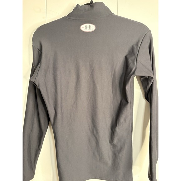Under Armour Black High Neck Top (Size M) turtle neck sport gym cold gear trendy - Picture 3 of 5